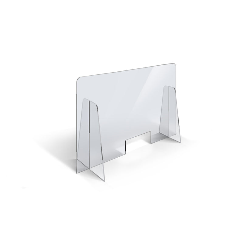 Divisorio in plexiglass 70x50 cm con foro 30x12 cm (opzionale)